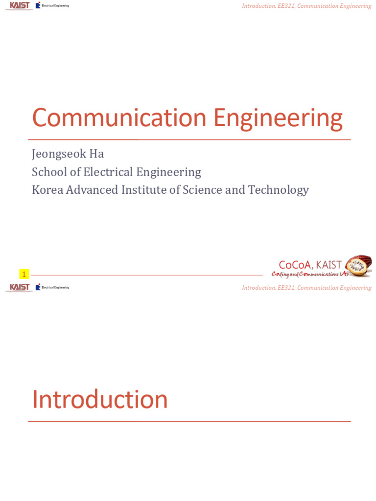 Introduction | PDF | Data Transmission | Broadcast Engineering