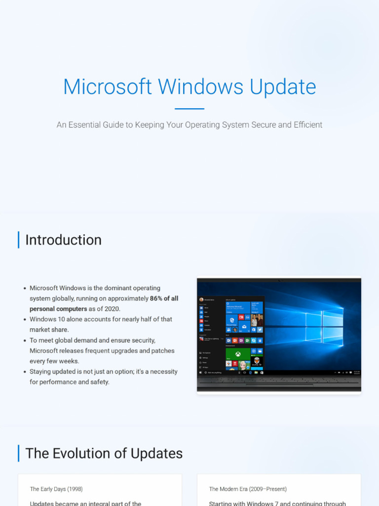 Microsoft Windows Update PPT Lesson 4 | PDF