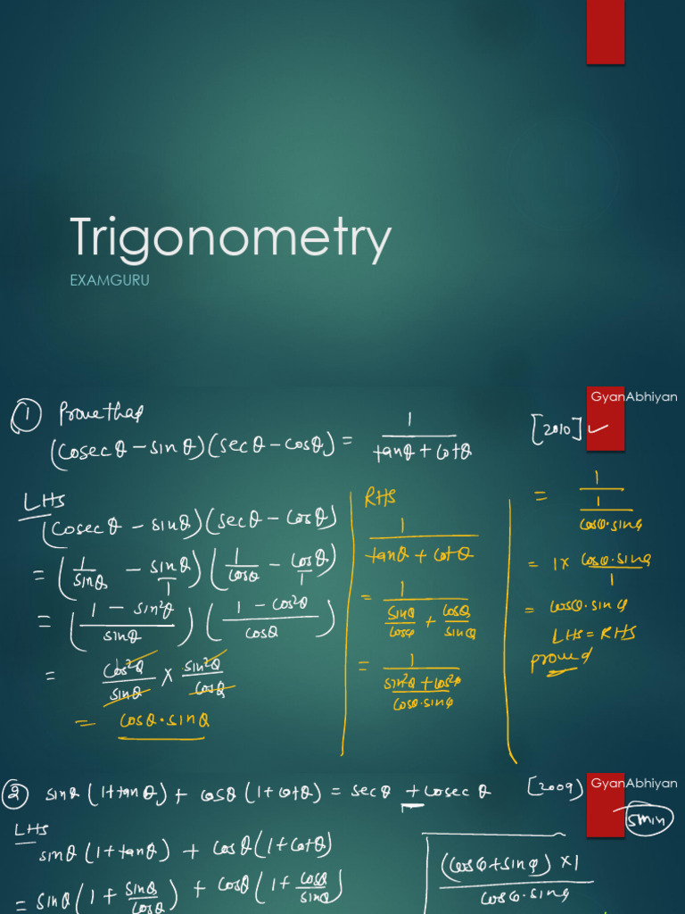 Trigonometry | PDF