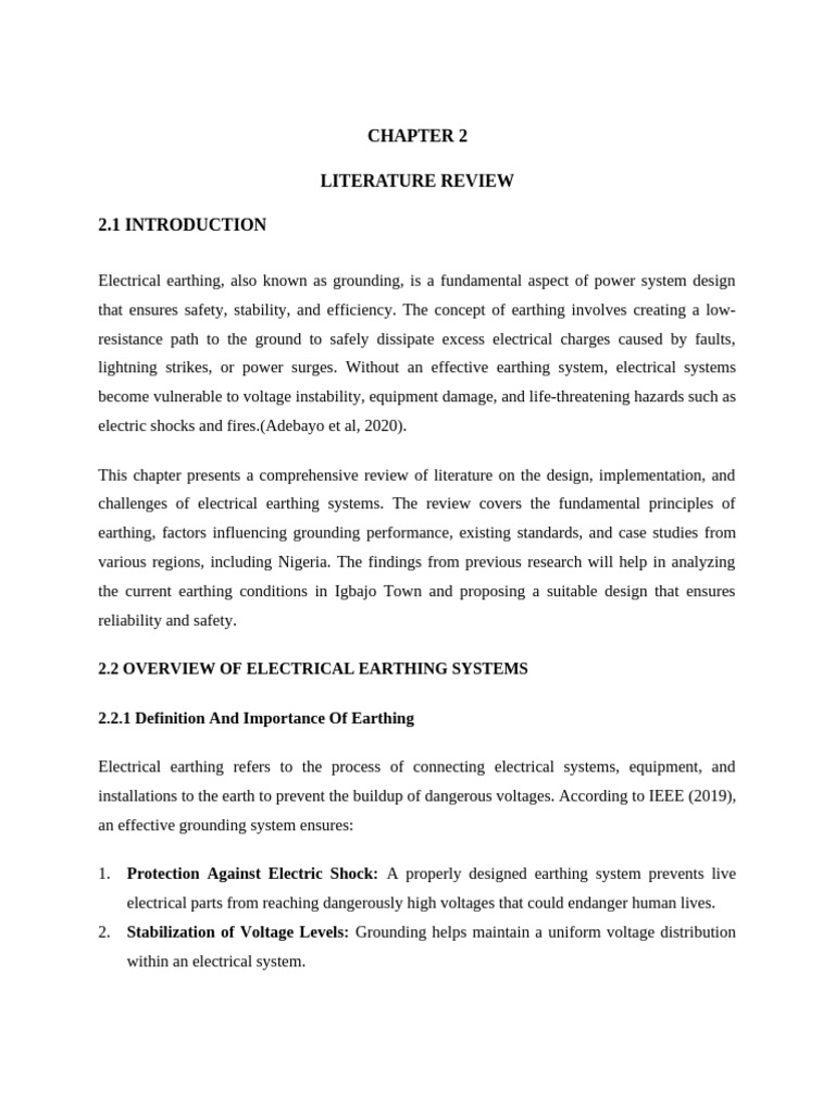 Earthing System Chapter Two | PDF | Building Engineering | Manufactured ...