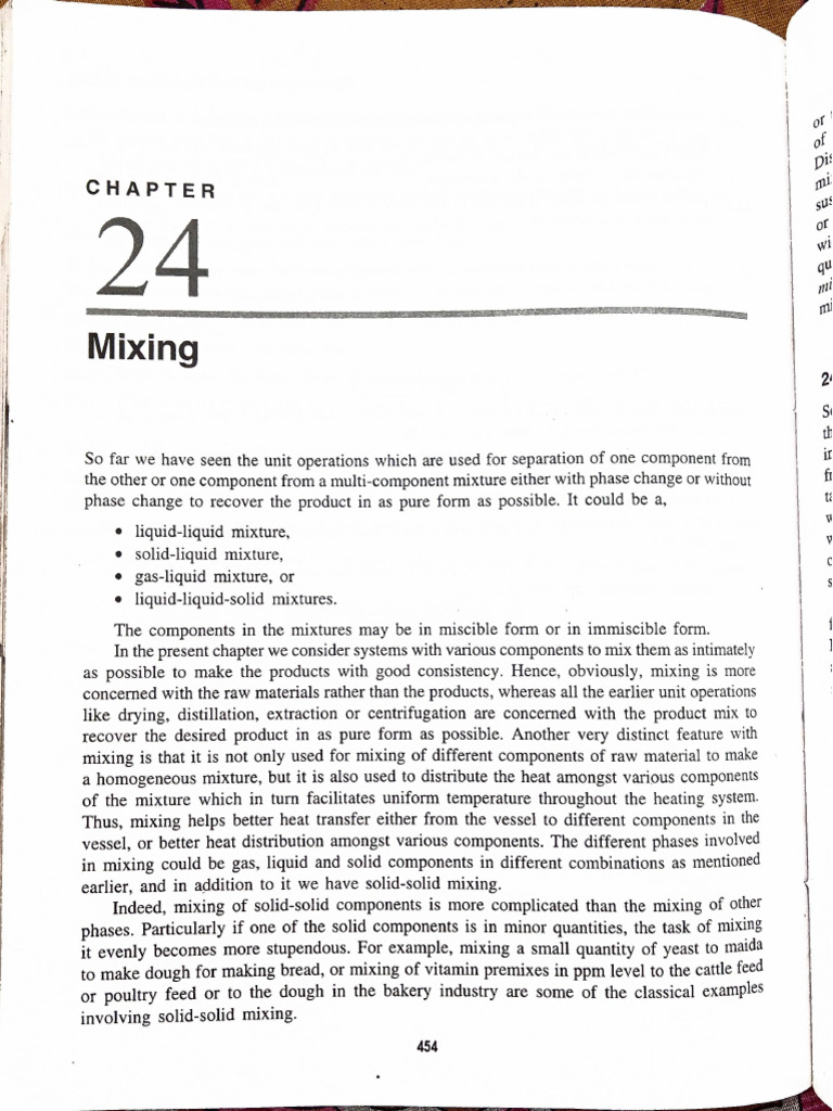 Mixing D.G Rao | PDF