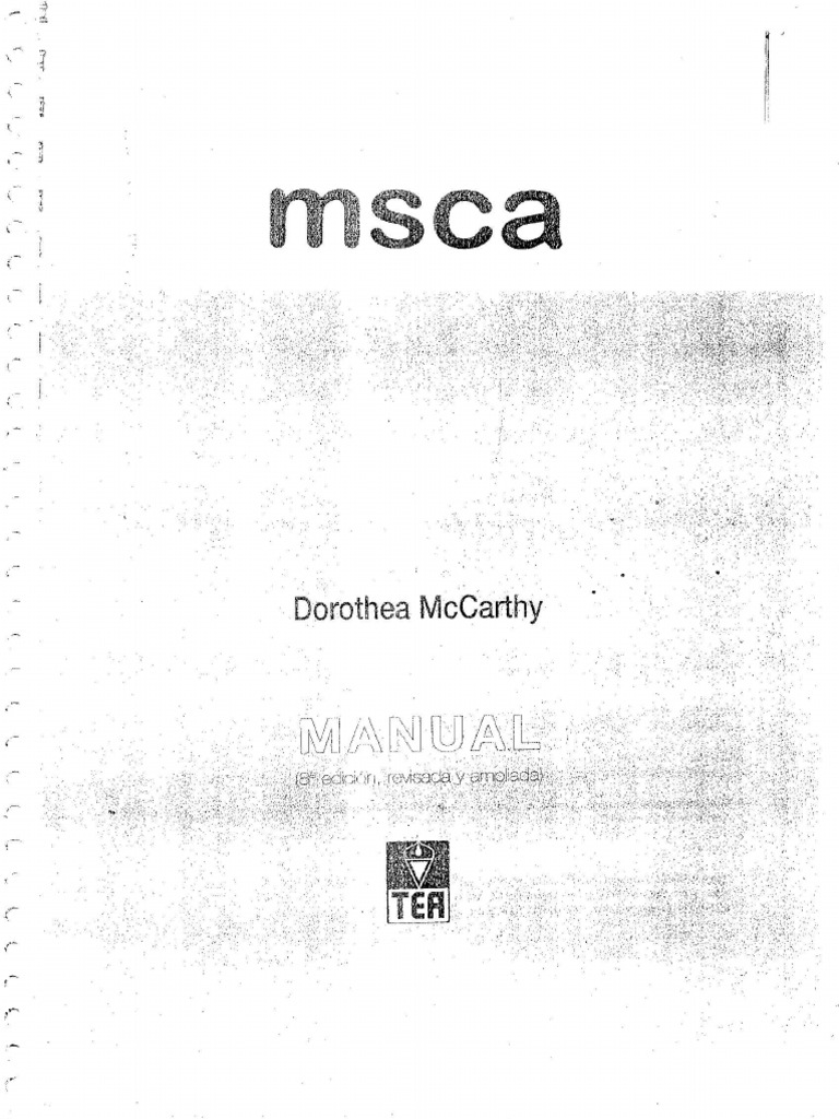 MSCA Manual | PDF