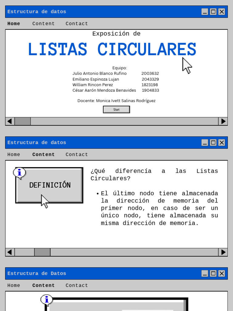 Listascirculares 1 | PDF | Puntero (Programación de computadora) | Datos