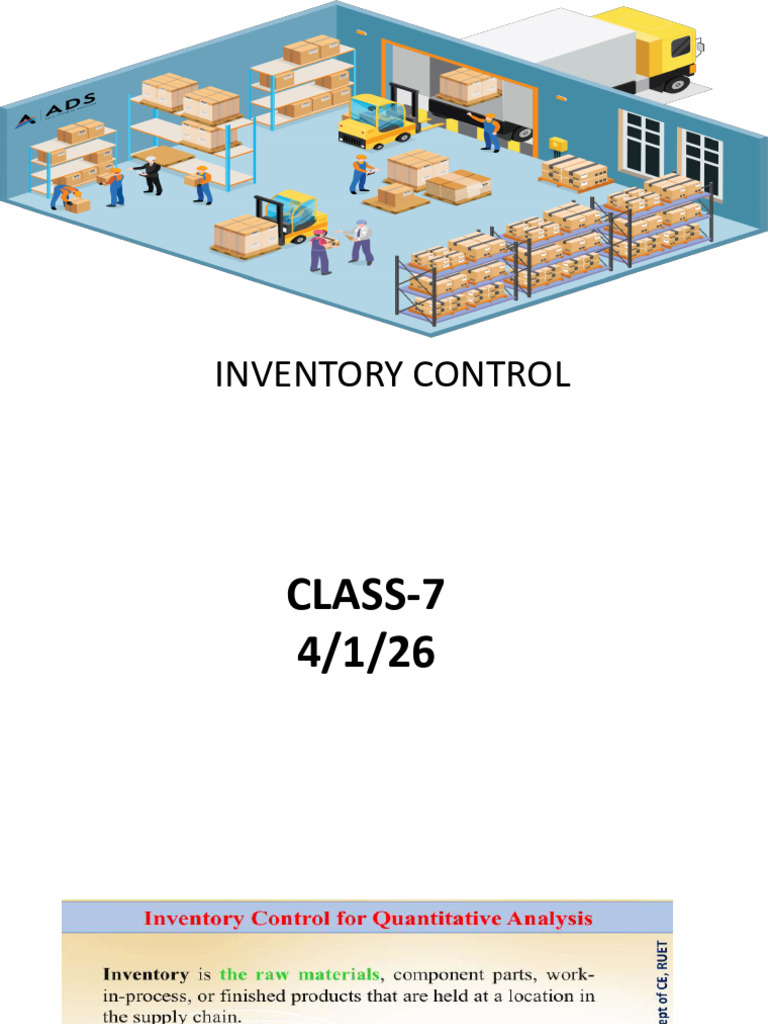 PM Module 2 Inventory Control | PDF