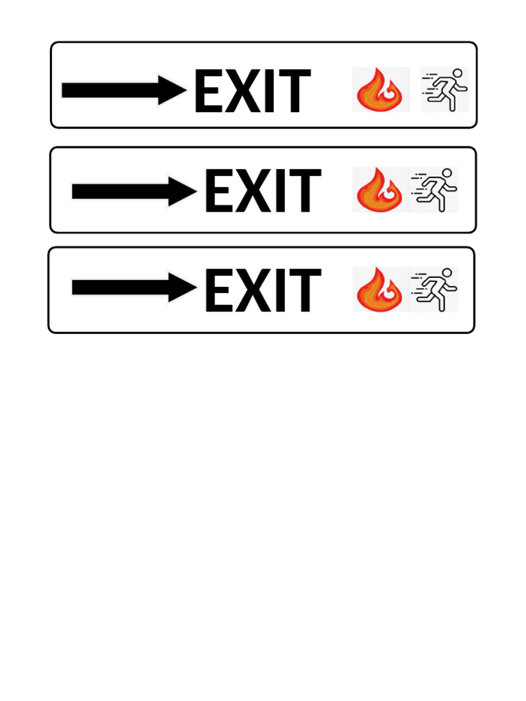 Exit Sign Board | PDF