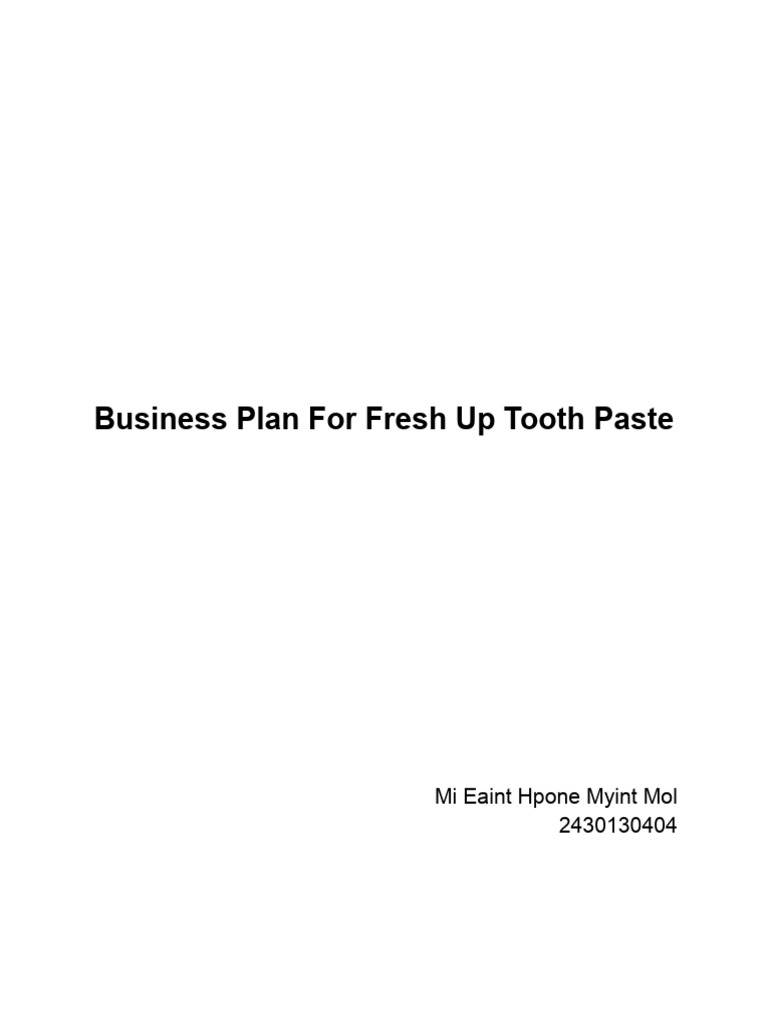 Business Plan For Final Project - 2 | PDF | Retail | Entrepreneurship