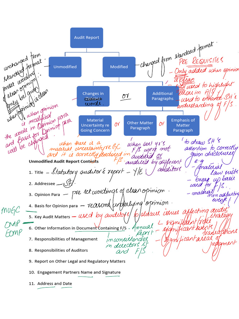 Reporting-Concept and Examples | PDF | Auditor's Report | Going Concern