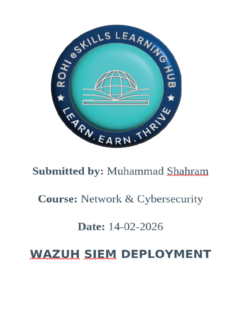 Wazuh SIEM Deployment and Remote Agent Integration | PDF | Security ...