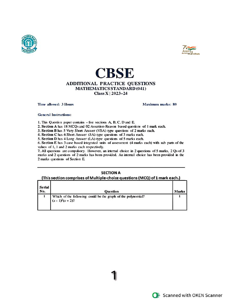 G10Maths FPTBE - 3 | PDF