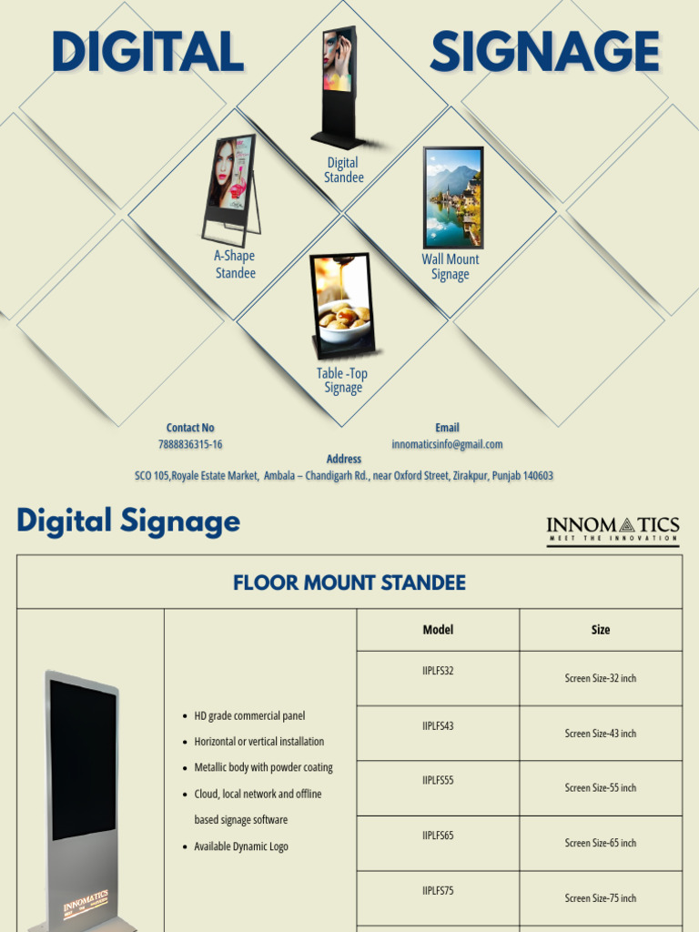 All Digital Signage Catalogue | PDF