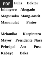 Abbreviations for Titles in Tagalog | PDF | Cooking, Food & Wine | Wellness