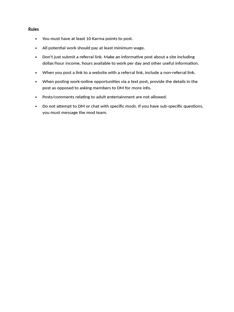 Rules | PDF