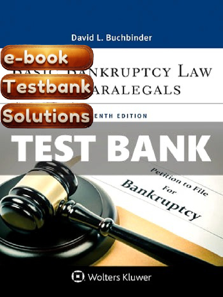 Testbank Basic Bankruptcy Law For Paralegals 11th Edition David L ...