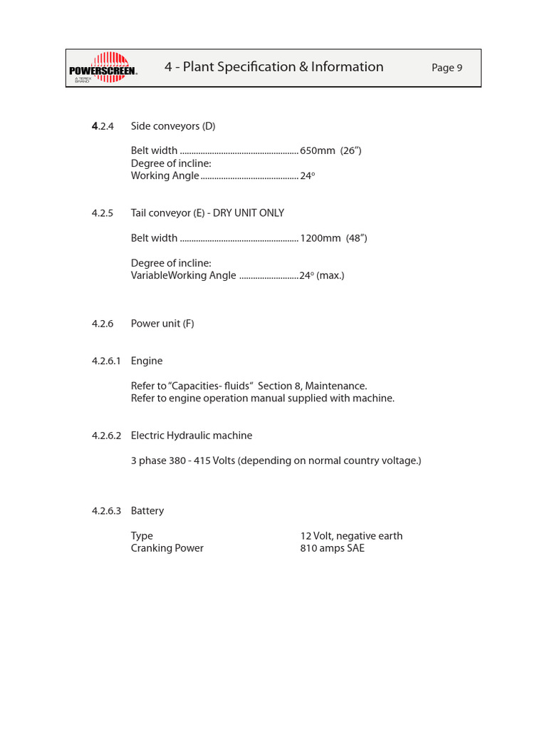Powerscreen | PDF