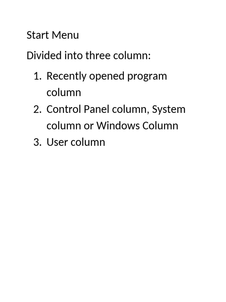 3rd Lec Start Menu | PDF