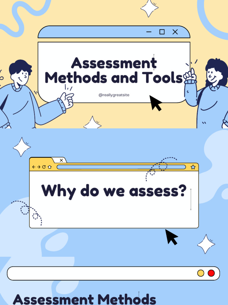 Assessment Methods and Tools | PDF