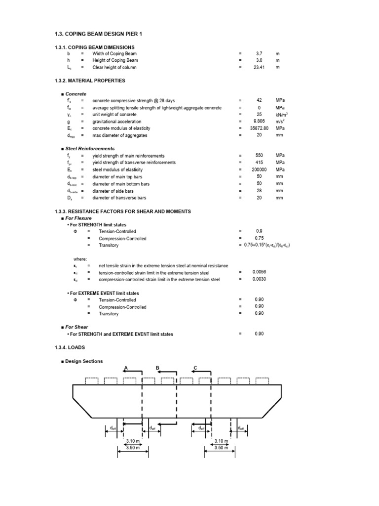 Coping Beam Design P1 Rev02 | PDF | Strength Of Materials | Bending
