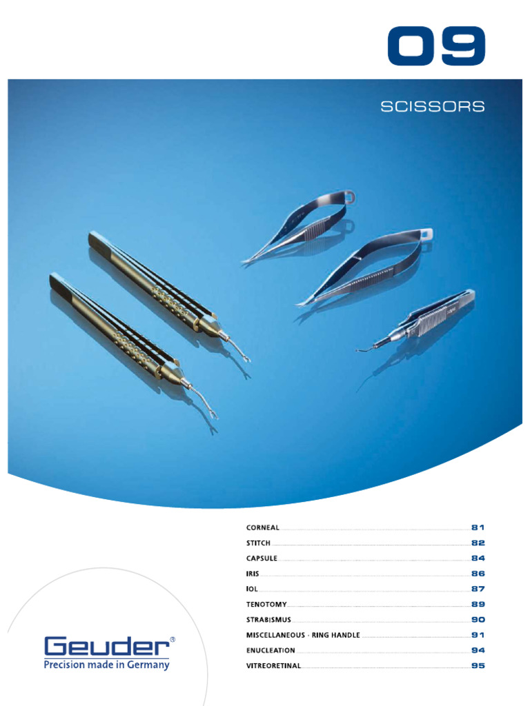 Catalogo Tijeras Geuder | PDF
