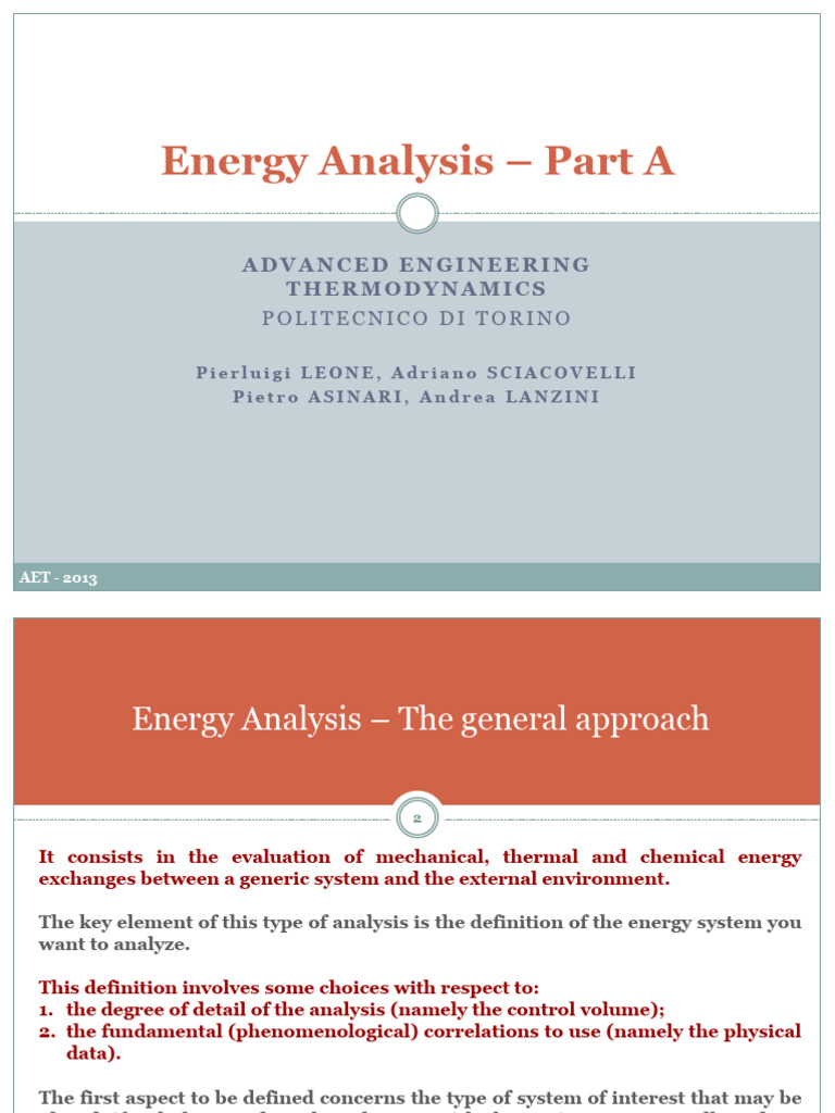 Assignment Energy-Analysis Aet-2013 v1.5 | PDF | System | Heat