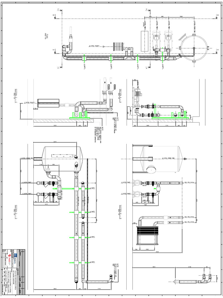 BPUZA-184-267-GA-006RevA (GA Drawing Piping For Glycol Tank & Pumps) | PDF