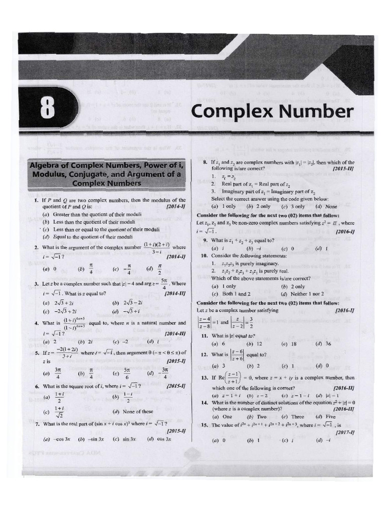 Complex Numbers | PDF