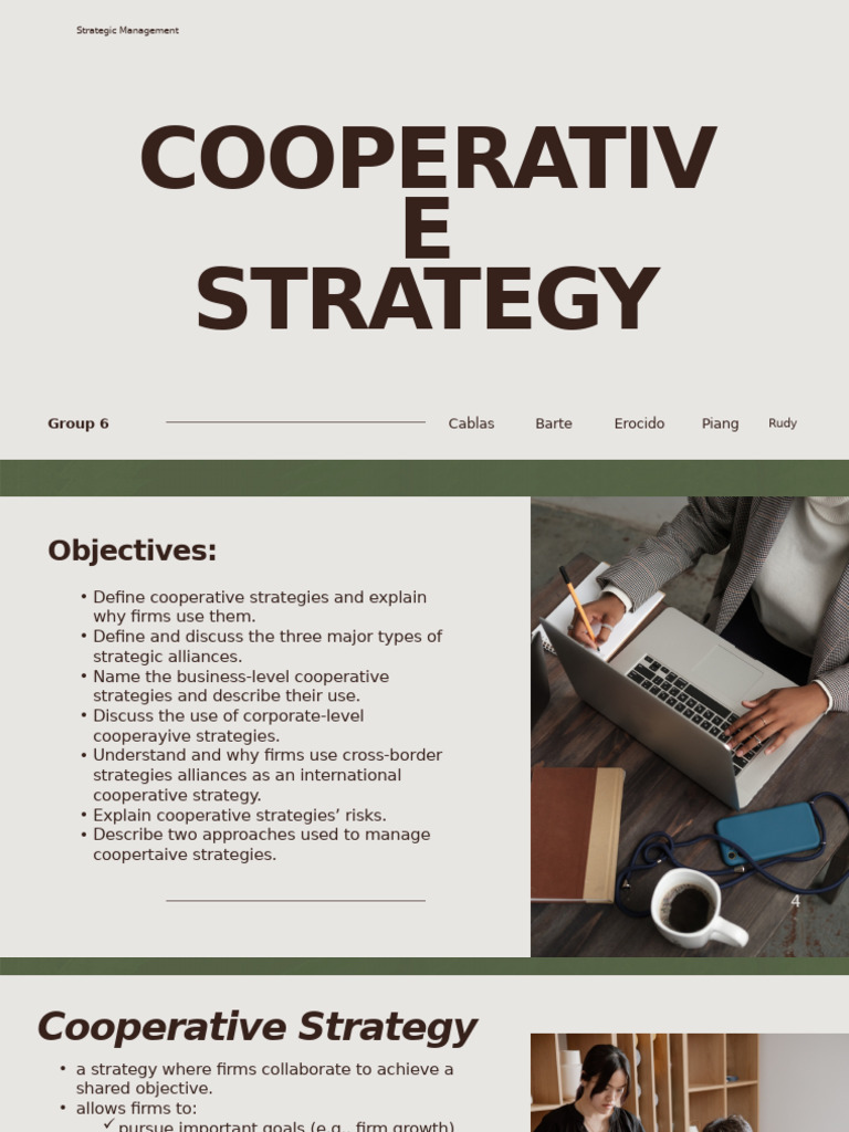Cooperative Strategy | PDF | Franchising | Competitive Advantage