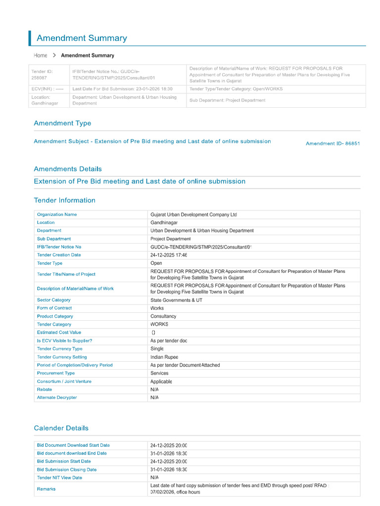 Amendments Details | PDF