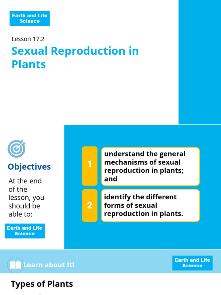 Earth and Life Science SHS 17.2 Sexual Reproduction in Plants | PDF