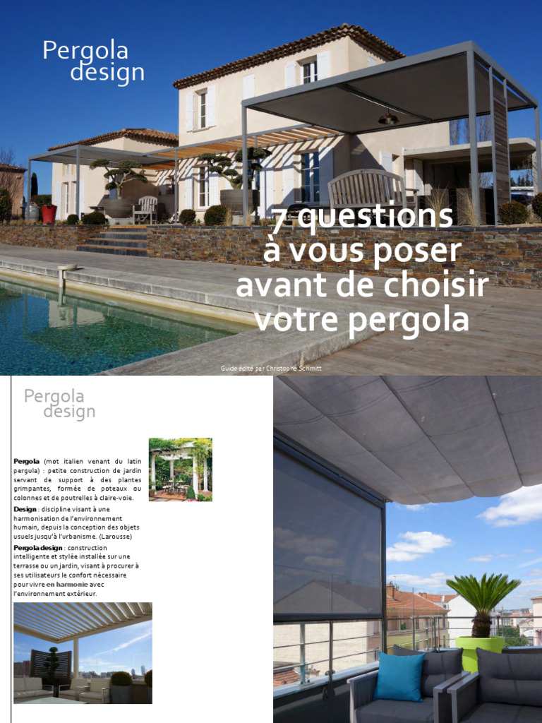 Guide Pergola Design | PDF | Bois (matériau de construction) | Conception