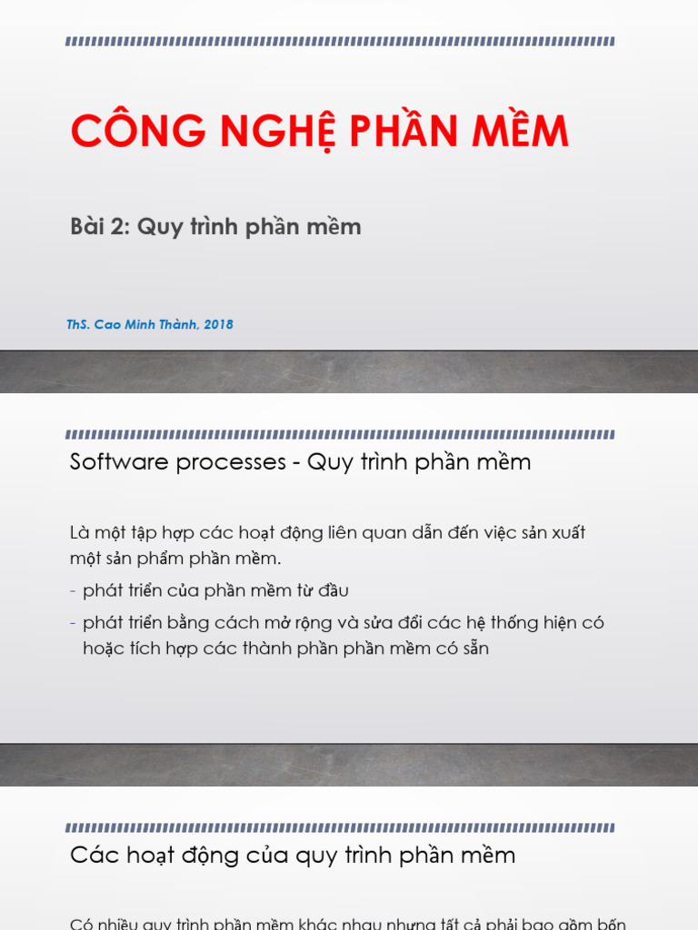 Bai 2 - Quy Trinh Phan Mem - System Process | PDF
