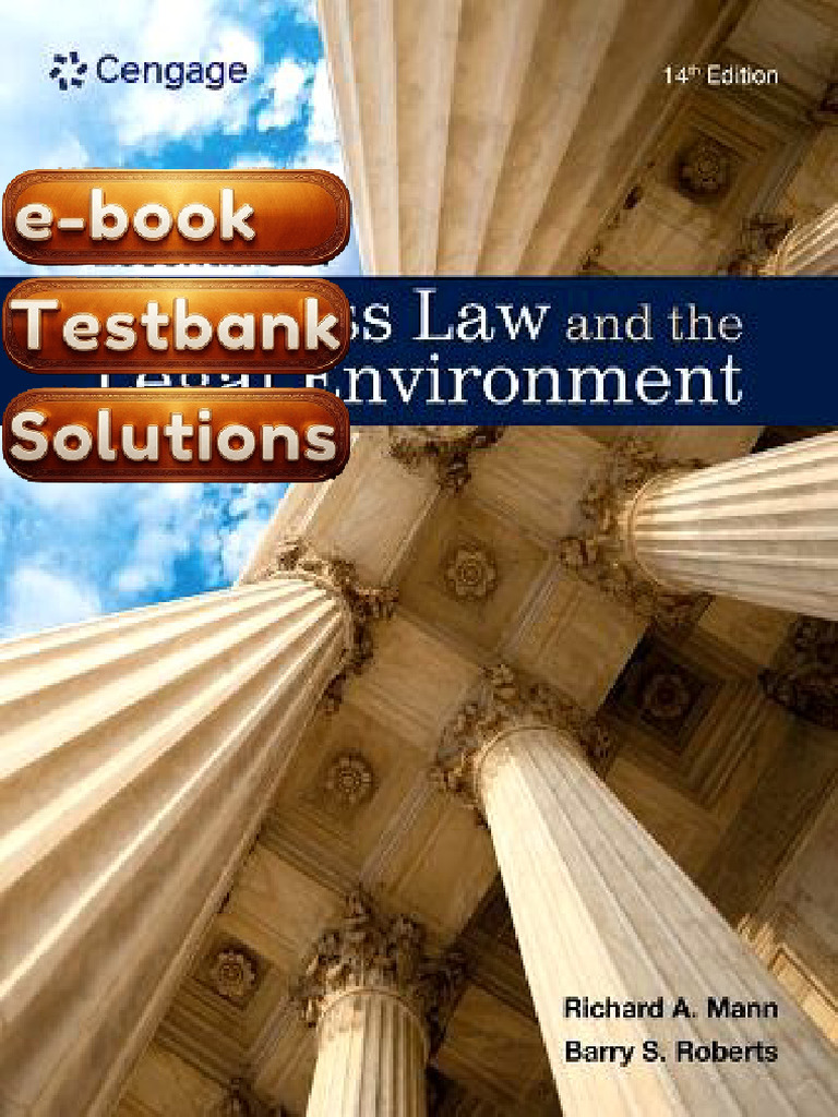 Testbank Essentials of Business Law and The Legal Environment 14th ...