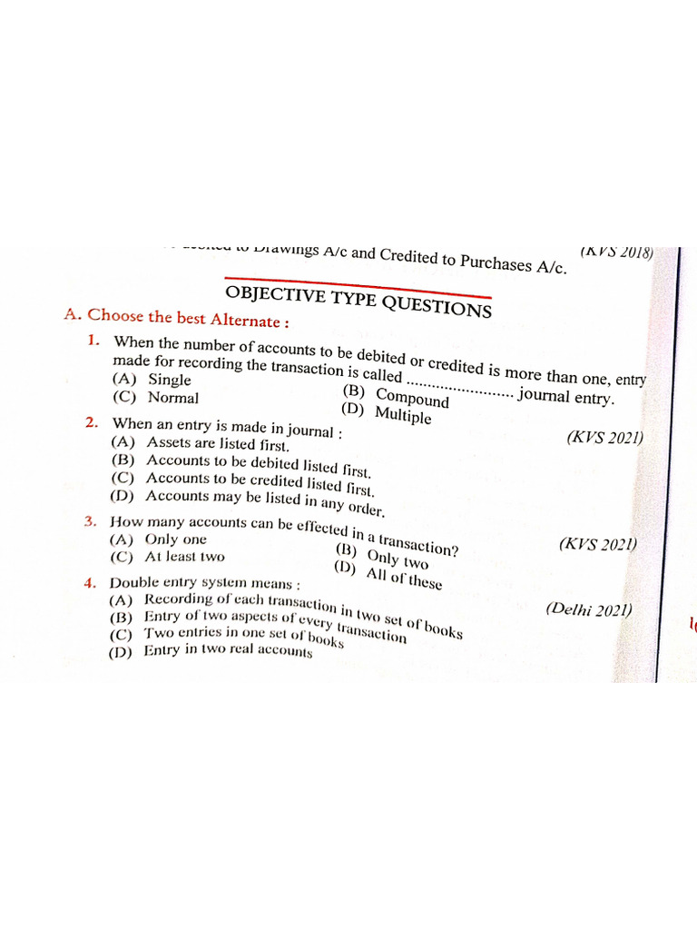 MCQ Journal Chapter | PDF