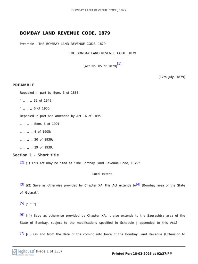 Bombay Code | PDF