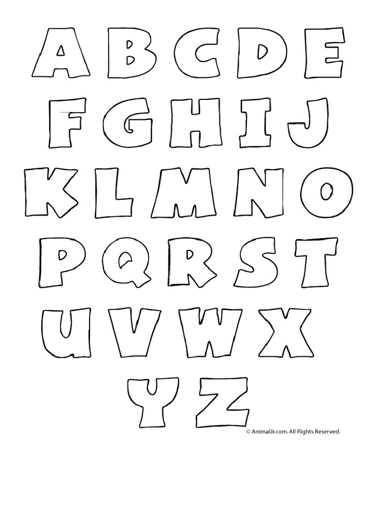 Free Printable Alphabet Bubble Letters | PDF