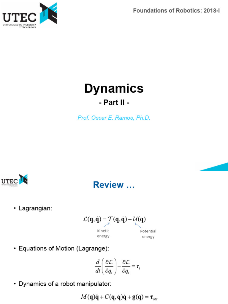 Dynamics Part II | PDF | Quadcopter | Angular Momentum