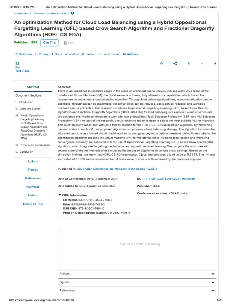 An Optimization Method for Cloud Load Balancing Using a Hybrid ...