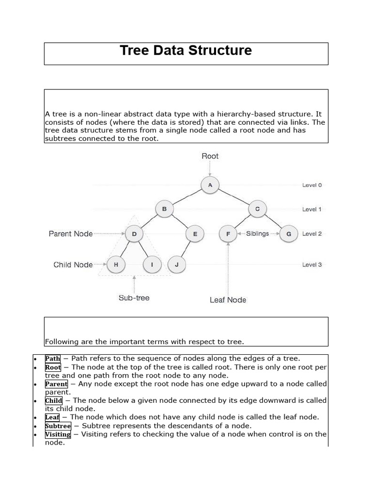 Tree Structure and Binary Trees and Tree Traversal | PDF | Algorithms ...