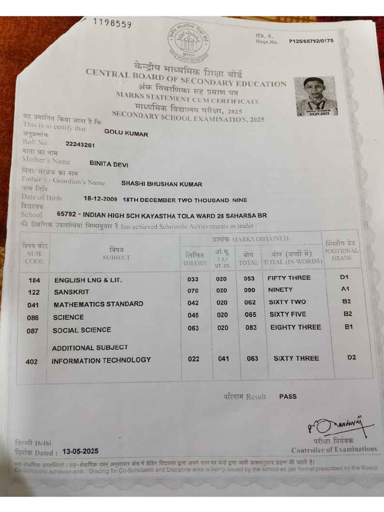 10 Marksheet - 11zon | PDF