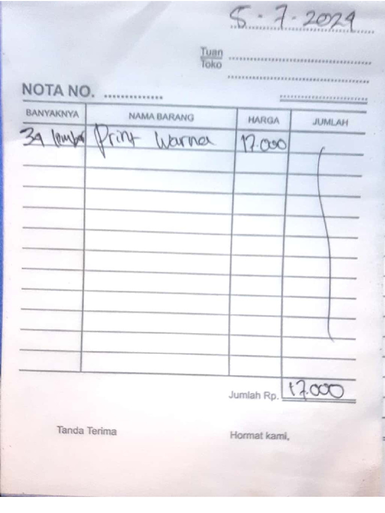 Nota Print WP Dan Surat Kuasa | PDF