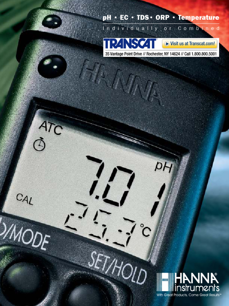 Hi98121 Orp Meter Pocket | PDF | Ph | Applied And Interdisciplinary Physics