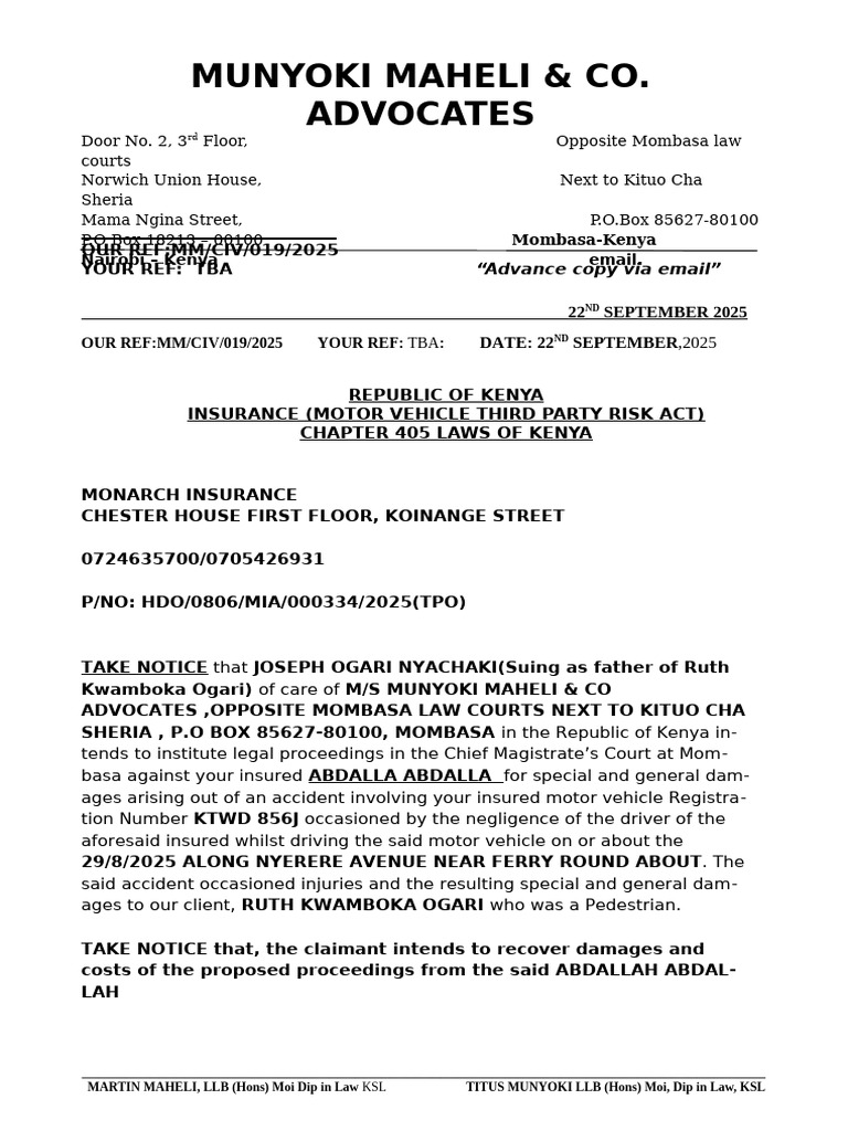Statutory Notice | PDF