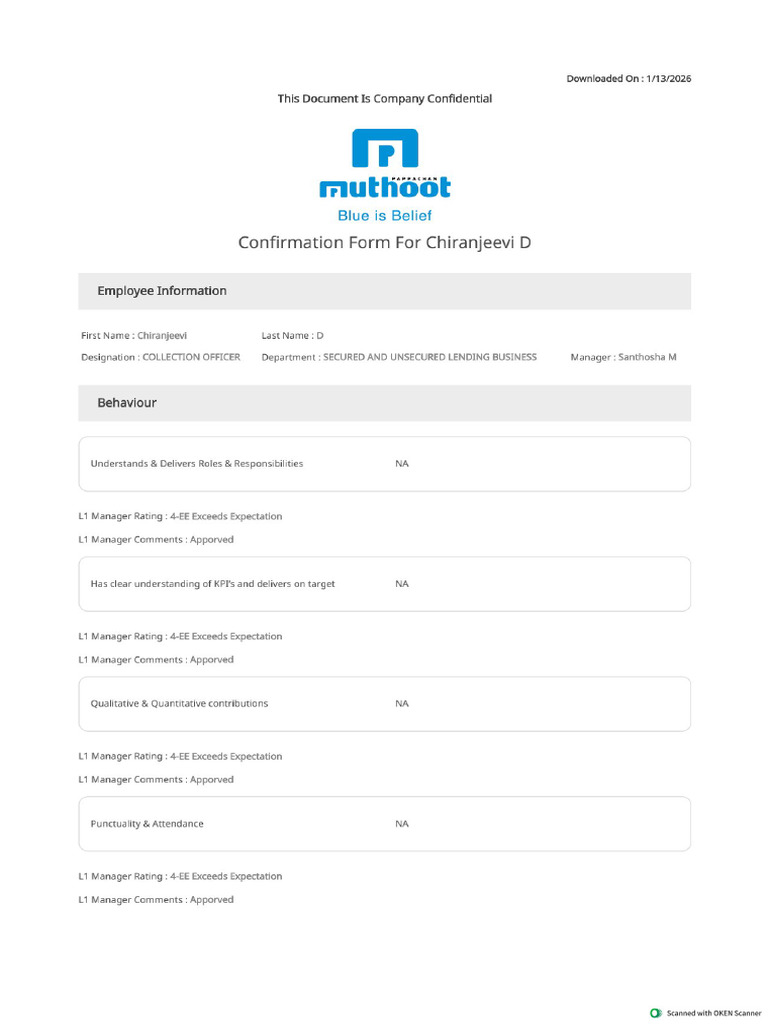 Confirmation Form | PDF