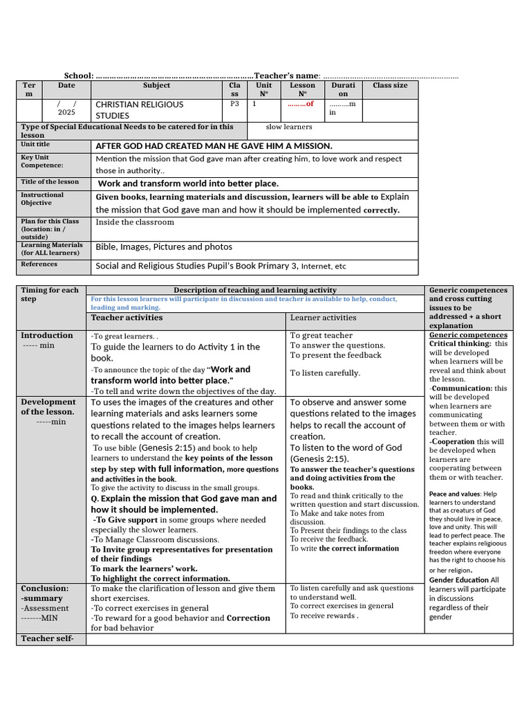 Rel P3 | PDF | Learning | Teachers