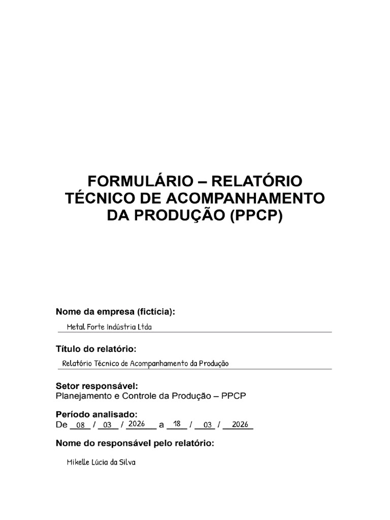 Modelo Formulário | PDF