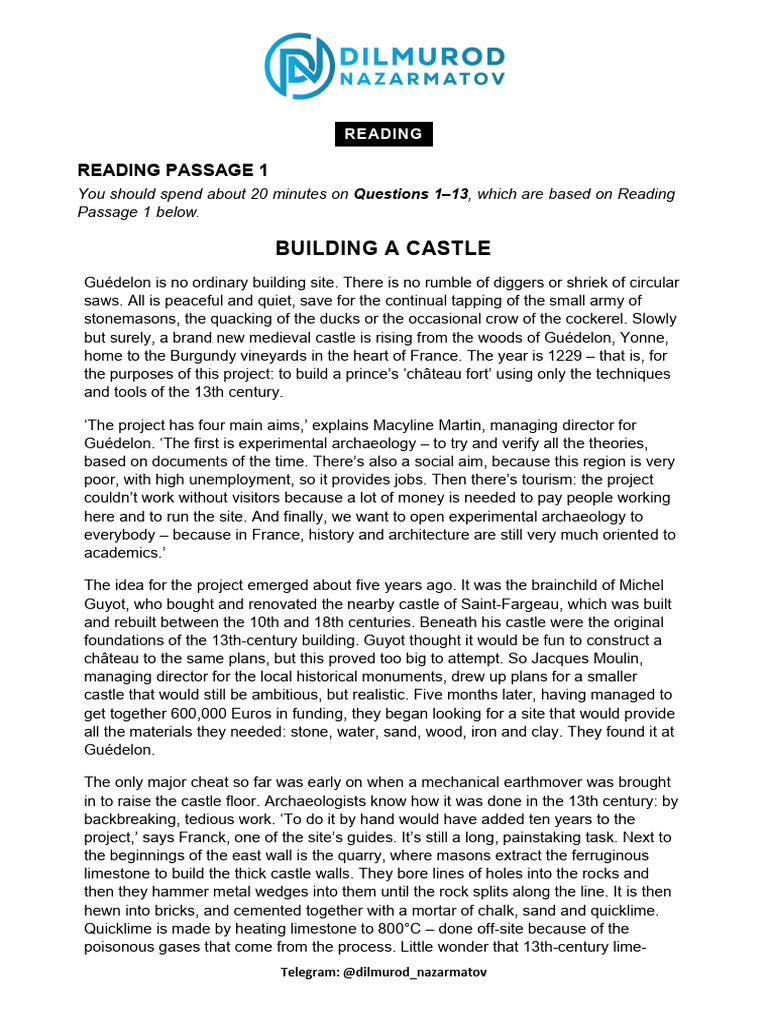 20.1 - Building A Castle | PDF