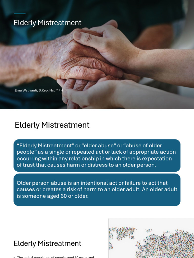 Elderly Mistreatment | PDF | Caregiver | Substance Abuse