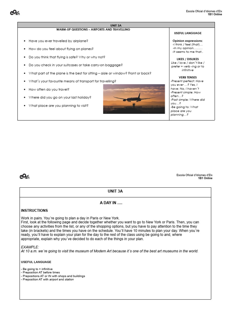 Speaking Card 3A-B | PDF | Linguistics