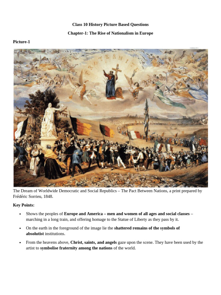 Class 10 History Picture Based Questions | PDF | British India | Indian ...