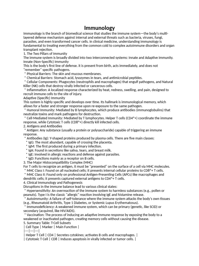 Immunology | PDF | Immune System | Adaptive Immune System