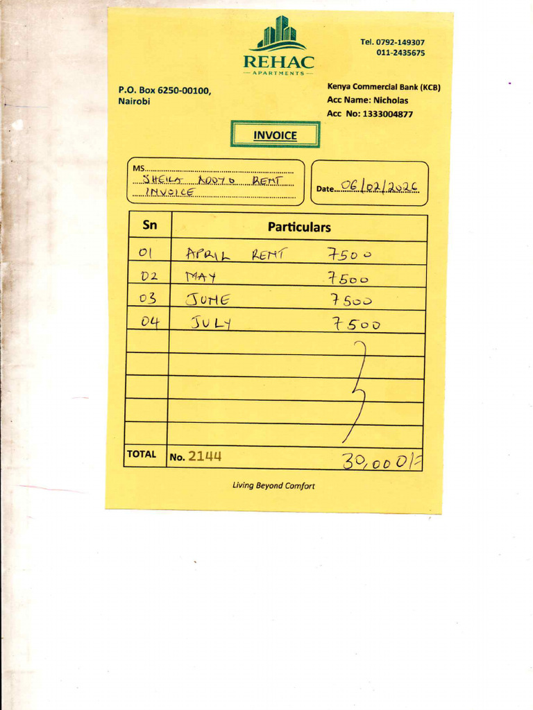 Sheila Rent Invoice20260206 - 18345483 | PDF